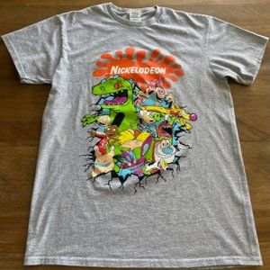 Vintage Delta Nickelodeon Rugrats, Ren &‎ Stimpy, CatDog Shirt 90s Mens Medium